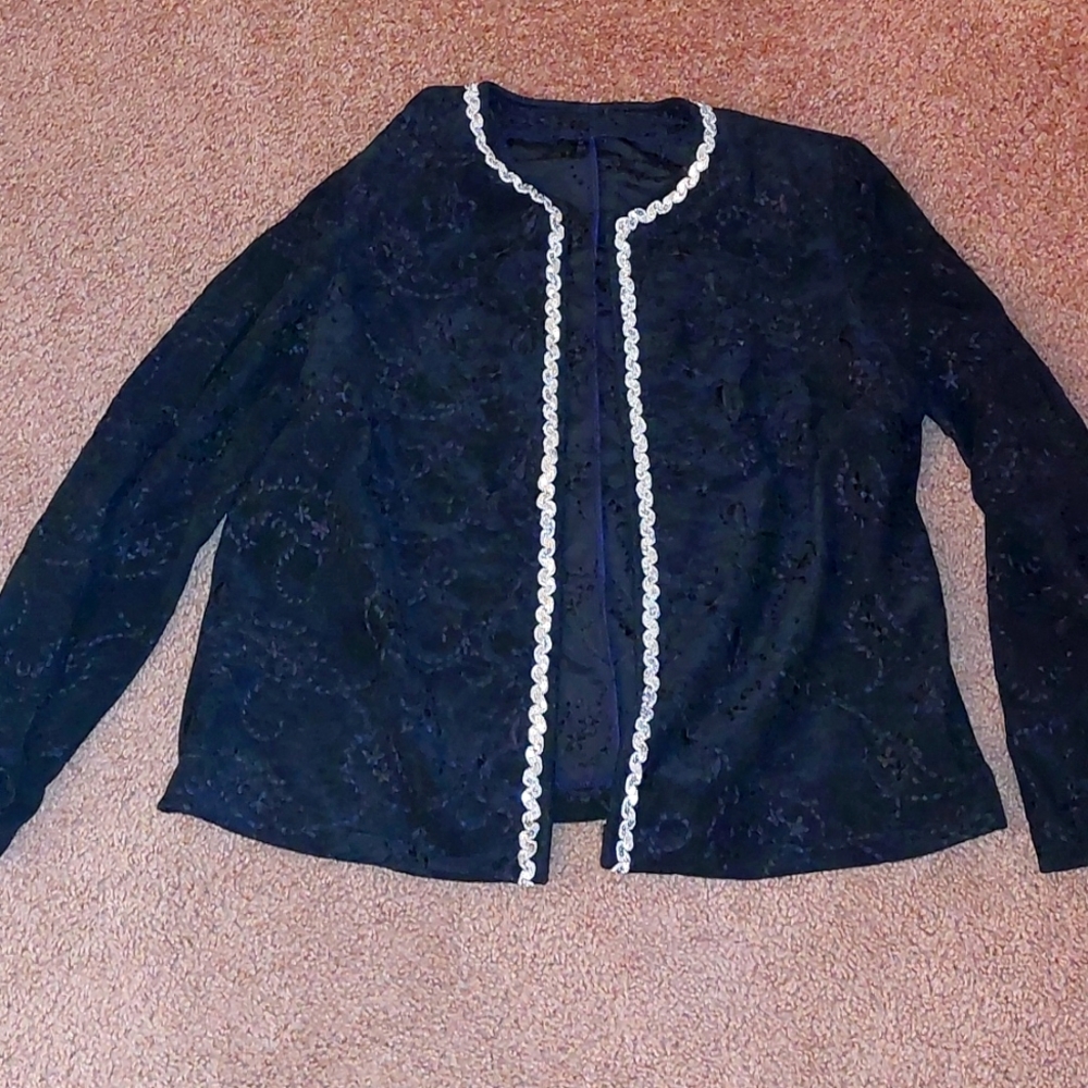Vintage Black Velvet Jacket